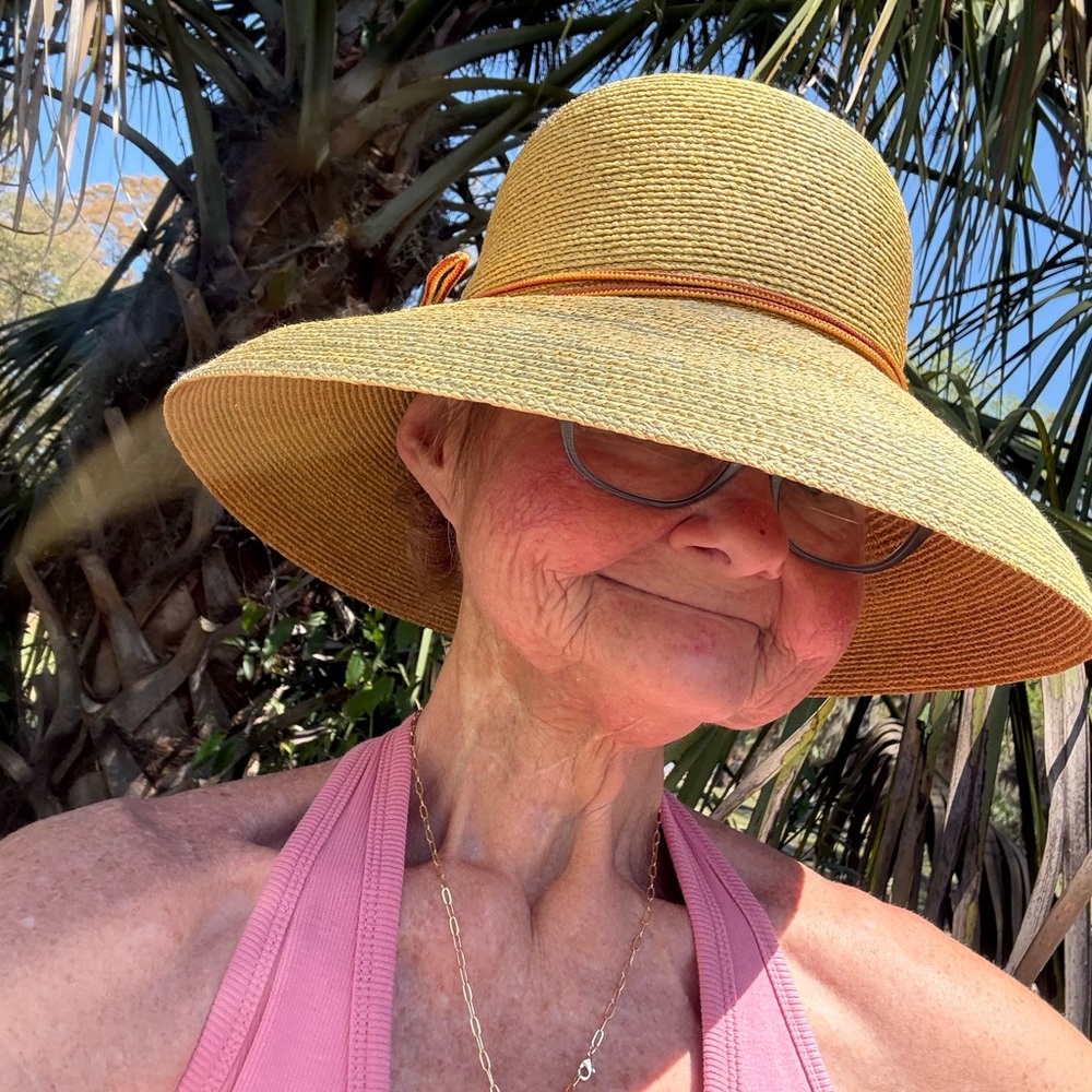 Stylish Natural Straw Sun Hat - Picture 7 of 8